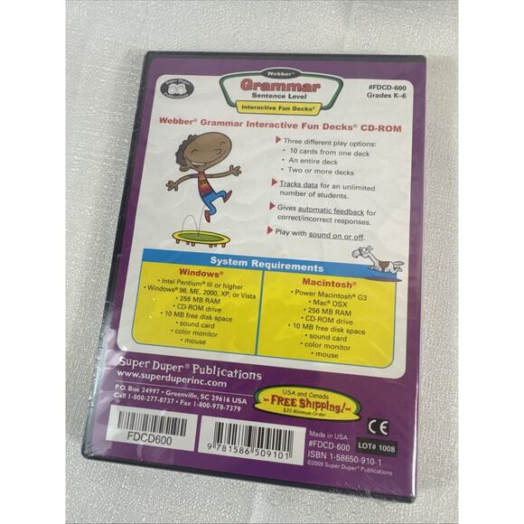 Webber Grammar Sentence Level Home Edition CD ROM Learning Software New Sealed - Picture 3 of 7
